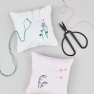 Rico Stick & Stitch - Floral Alphabet - embroidery kit - virágos betűk hímző készlet