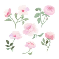 Rico Stick & Stitch - Roses - embroidery kit - rózsás hímző készlet