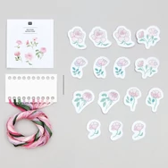 Rico Stick & Stitch - Roses - embroidery kit - rózsás hímző készlet