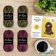 Scheepjes Harvest Scarf knit kit - sál minta + fonal csomag - 01