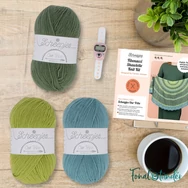 Scheepjes Fibonacci Shawlette knit kit - sál minta + fonal csomag - 02