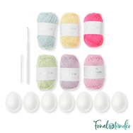 Ricorumi Easter Eggs Box - húsvéti amigurumi csomag - 6 gombolyag fonallal - 05
