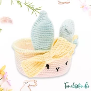Ricorumi Easter Bunny Basket - húsvéti nyuszi kosár - amigurumi csomag - 01