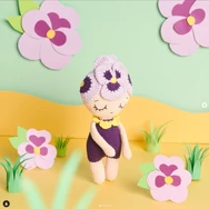 Ricorumi Amigurumi Box - Blooming Beauties - Pansy - Árvácska amigurumi csomag