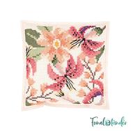 Rico Flower Cushion - cross stitch embroidery kit - keresztszemes párna hímző készlet Rico Flower Cushion - cross stitch embroidery kit - keresztszemes párna hímző készlet