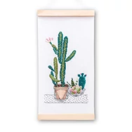 Rico Cacti Pack Hanging - cross stitch embroidery kit - keresztszemes hímző készlet