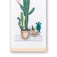Rico Cacti Pack Hanging - cross stitch embroidery kit - keresztszemes hímző készlet