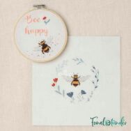 DMC - The Well-Bee-ing - cross stitch embroidery duo kit - Méhecske - keresztszemes hímző készlet - 04