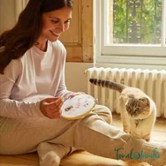 DMC - The Well-Bee-ing - cross stitch embroidery duo kit - Méhecske - keresztszemes hímző készlet - 03