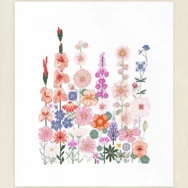 DMC - Climbing Flowers - cross stitch embroidery duo kit - keresztszemes hímző készlet