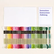 DMC - Botanical - cross stitch embroidery duo kit - keresztszemes hímző készlet