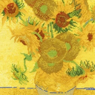 DMC Sunflowers - Napraforgók - cross stitch set - keresztszemes hímző készlet