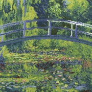DMC Museum Collection - Water-Lilly Pond - Monet - cross stitch set - keresztszemes hímző készlet