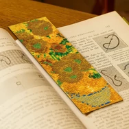DMC Van Gogh Sunflowers cross stitch bookmark set - keresztszemes hímző készlet