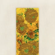 DMC Van Gogh Sunflowers cross stitch bookmark set - keresztszemes hímző készlet