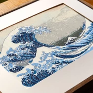 DMC Museum Collection - The great Wave - cross stitch set - keresztszemes hímző készlet