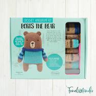 Borisz a Medve - horgolásminta + fonal csomag - Amigurumi - Boris the Bear - crochet diy kit Borisz a Medve - horgolásminta + fonal csomag - Amigurumi - Boris the Bear - crochet diy kit