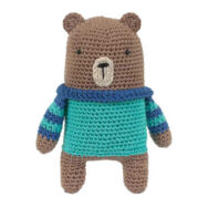Borisz a Medve - horgolásminta + fonal csomag - Amigurumi - Boris the Bear - crochet diy kit