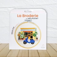 Milpoint Dolce Vita hímzőkészlet fa hímzőkerettel / Milpoint Dolce Vita modern embroidery kit with wooden hoop - Fonaltündér