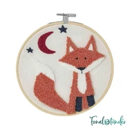 DMC - The Fox - Punch Needle Kit - Róka Koma - hímzés készlet hímzőtollal - 04