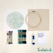 DMC - Jungle Foliage - Punch Needle Kit - Esőerdő levelei - hímzés készlet hímzőtollal - 03
