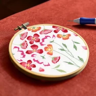 DMC Rose - Punch Needle Kit - Rózsák - hímzés készlet hímzőtollal
