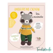 TOTO a mosómedve - horgolásminta + fonal csomag - Amigurumi - crochet diy kit