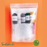 TOTO a mosómedve - horgolásminta + fonal csomag - Amigurumi - crochet diy kit - 03