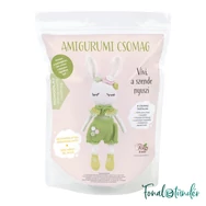 VIVI a szende nyuszi - horgolásminta + fonal csomag - Amigurumi - crochet diy kit - 03