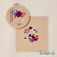 DMC - The Peaceful Breeze Anemone - embroidery duo kit - Szellőrózsa - hímző készlet - 03