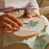 DMC - The Mellow Mimosa - embroidery duo kit - Mimóza - hímző készlet - 05