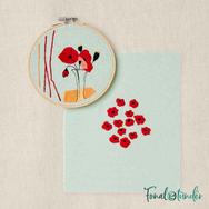 DMC - The Restful Poppies - embroidery duo kit - Pipacsok - hímző készlet - 07 DMC - The Restful Poppies - embroidery duo kit - Pipacsok - hímző készlet - 07