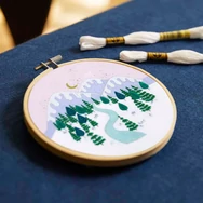 DMC Winter Landscape - embroidery kit - Téli táj - hímző készlet