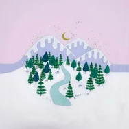 DMC Winter Landscape - embroidery kit - Téli táj - hímző készlet
