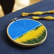 DMC - Sunflower Fields - embroidery kit - Napraforgó Mező - hímző készlet - 02