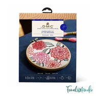 DMC - Dahlias - embroidery kit - Dália virágcsokor - hímző készlet