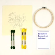 DMC - Mimosas - embroidery kit - Mimóza virágcsokor - hímző készlet