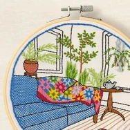 DMC - Winter Garden embroidery kit - Télikert - hímző készlet