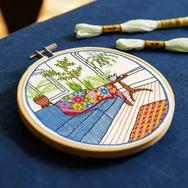 DMC - Winter Garden embroidery kit - Télikert - hímző készlet