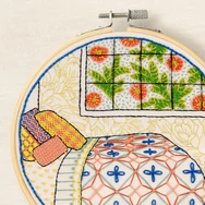 DMC - Homey Bedroom - embroidery kit - Hálószoba - hímző készlet