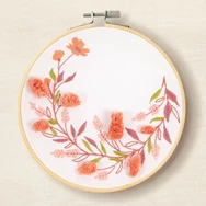 DMC - Country Fair- embroidery kit - Virágkoszorú - hímző készlet