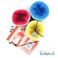 Whirl Színterápia - fonal + eszköz + minta csomag - Whirl Color Therapy Gift Box