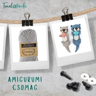 Zoomigurumi -  amigurumi könyv + fonal + eszköz csomag - amigurumi book and tool set - 01