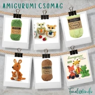 Zoomigurumi -  amigurumi könyv + fonal + eszköz csomag - amigurumi book and tool set - 02