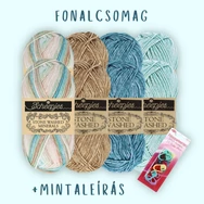 Stone Washed Minerals - Achát fonalcsomag - Agate yarn pack