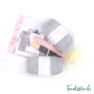 Szundi Mackó - horgolásminta + fonal csomag - Amigurumi Bear - crochet diy kit