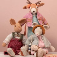 Scheepjes Rabbit, Deer and Mouse - 17 crochet / knitting patterns