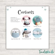 Peter Panda and Pals - amigurumi book - amigurumi horgolás angolul