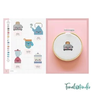 Schattig kawaii borduren - kawaii hímzés mintatár - cross stitch pattern book