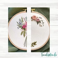 Virágos Hímzések  - könyv - hímzés oktatás és mintatár virágokkal